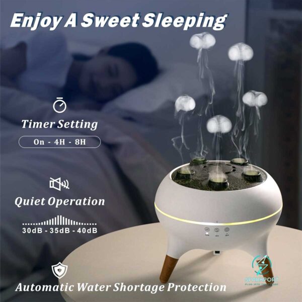 aroma diffuser, air diffuser, aromatherapy diffuser, humidifier, jellyfish diffuser, dancing diffuser, air diffuser humidifier, essential oil diffuser, ultrasonic diffuser, home diffuser, electric aroma diffuser, cool mist diffuser, diffuser with light, LED diffuser, diffuser for bedroom, room air humidifier, oil diffuser for relaxation, jellyfish mist diffuser, dancing mist diffuser, music sync diffuser, LED light humidifier, decorative diffuser for home, creative air humidifier, mood light diffuser, aesthetic diffuser, crater crack diffuser, fun humidifier with remote, diffuser for sleep, diffuser for meditation, diffuser for yoga room, night light humidifier, desktop diffuser, diffuser for nursery, diffuser for office desk, stress relief diffuser, quiet diffuser for study, small room humidifier, auto shut-off diffuser, BPA-free diffuser, timer setting diffuser, remote controlled diffuser, 2-in-1 diffuser and humidifier, long-lasting oil diffuser, plug-in diffuser, safe home diffuser, diffuser with sound sensor