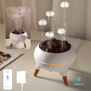 Dancing Jellyfish Aroma Diffuser Humidifier with 7 Colors LED Lights & Remote – For Bedroom, Office & Home Relaxation