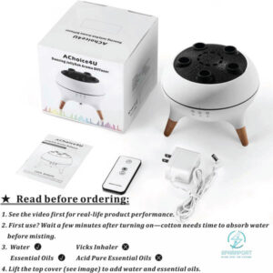 Dancing Jellyfish Aroma Diffuser Humidifier with 7 Colors LED Lights & Remote – For Bedroom, Office & Home Relaxation